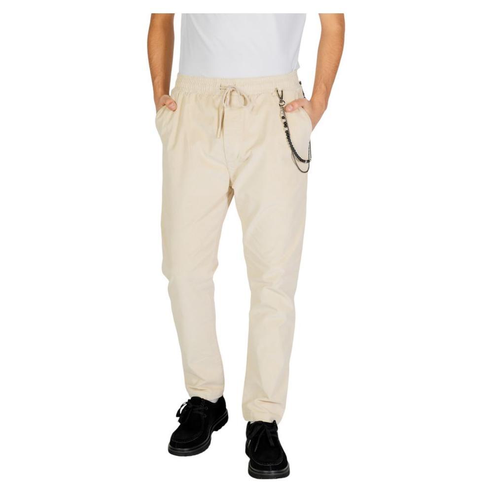 Gianni Lupo Cream Cotton Pant GI-14788200143-IT50 | L