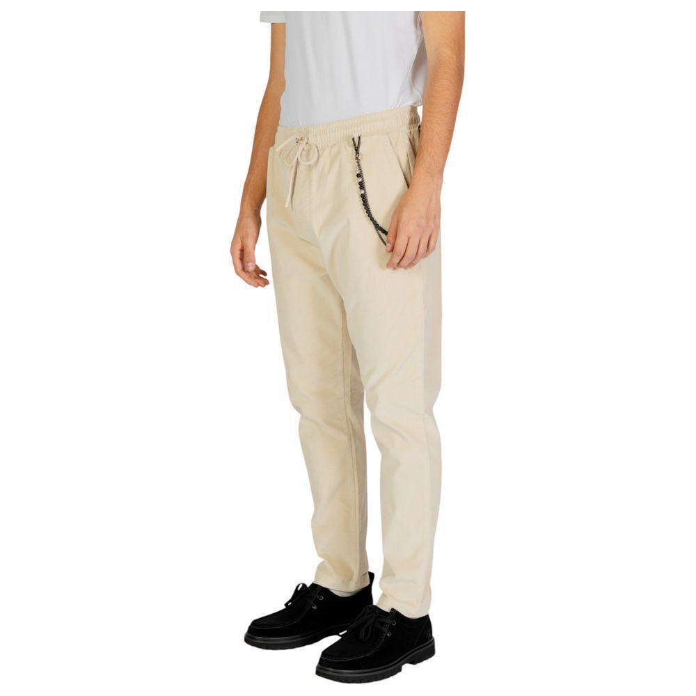 Gianni Lupo Cream Cotton Pant GI-14788200143-IT50 | L