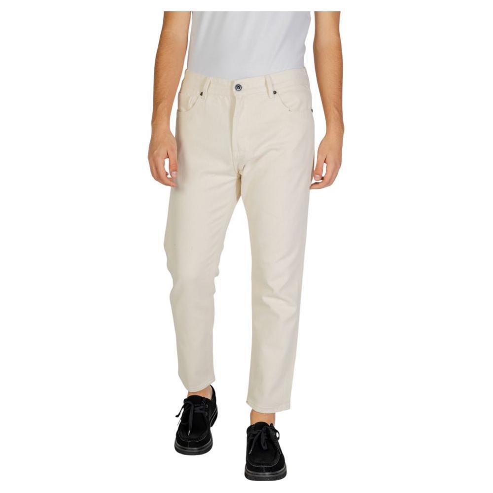 Gianni Lupo Cream Cotton Pant GI-14788600143-IT50 | L