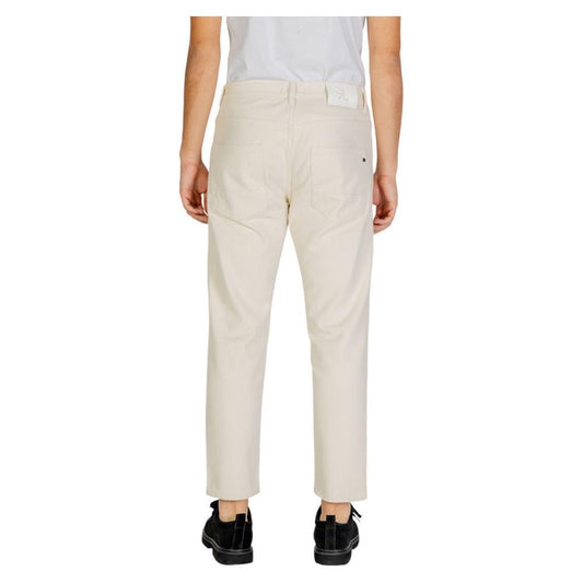 Gianni Lupo Cream Cotton Pant GI-14788600143-IT50 | L