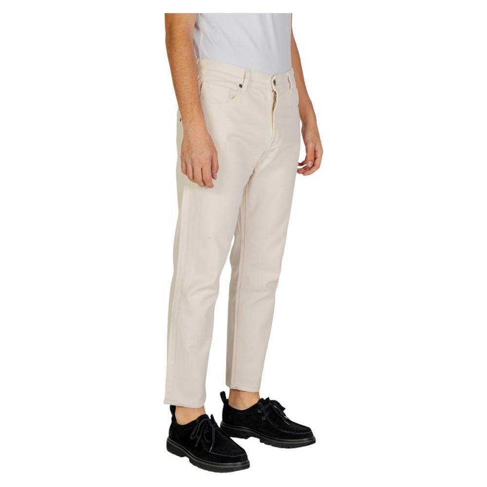 Gianni Lupo Cream Cotton Pant GI-14788600143-IT50 | L