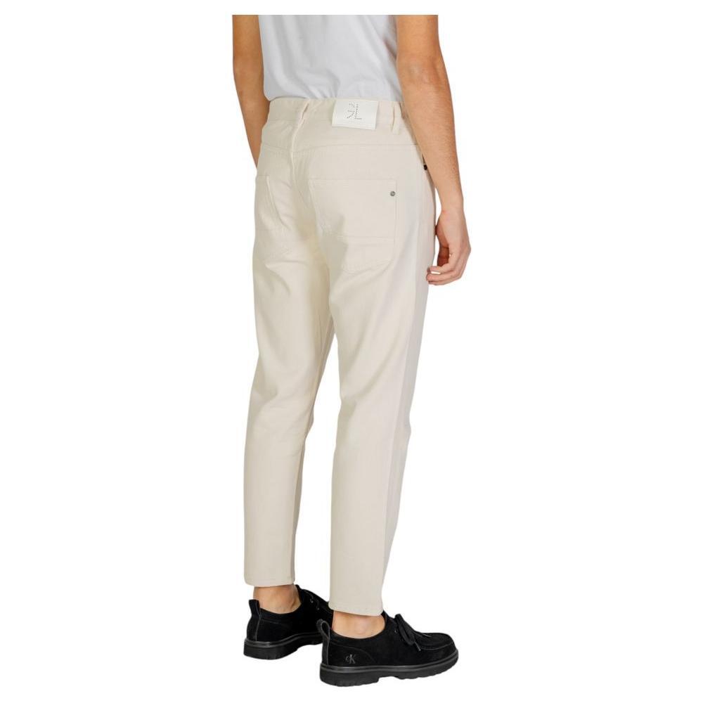 Gianni Lupo Cream Cotton Pant GI-14788600143-IT50 | L