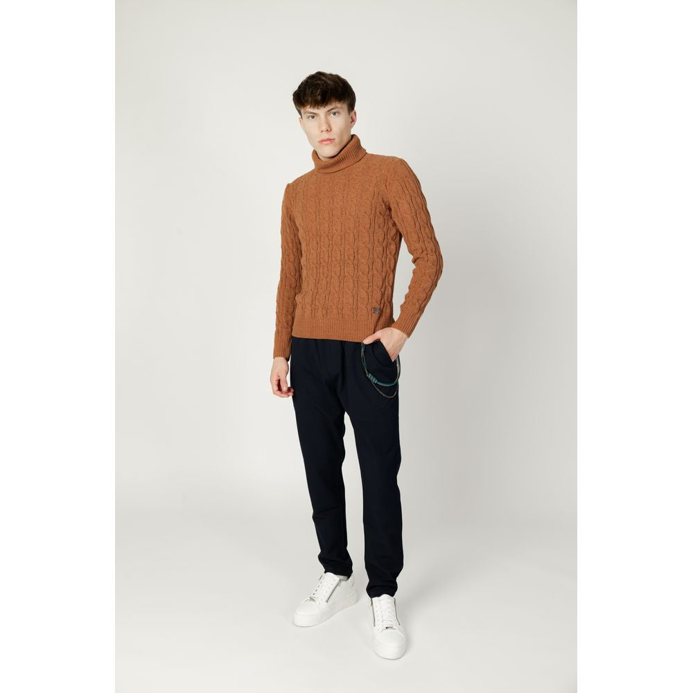 Gianni Lupo Brown Synthetic Turtleneck GI-13048600140-IT44 | S