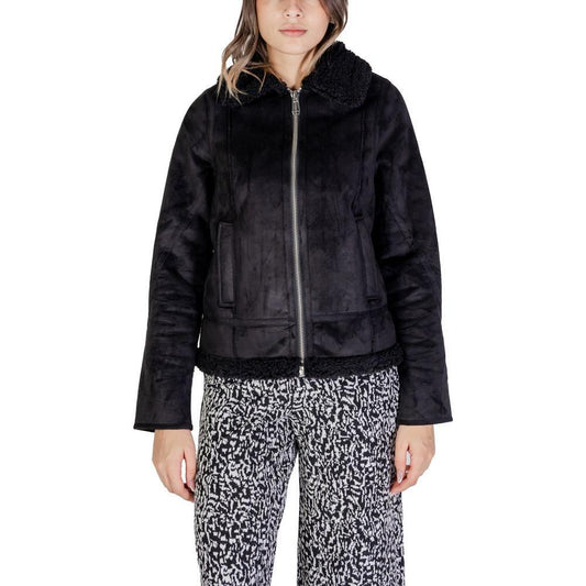Street One Black Polyester Jackets & Coat ST-15706500009-IT38|XS
