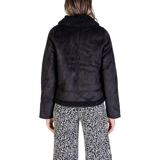 Street One Black Polyester Jackets & Coat ST-15706500009-IT38|XS