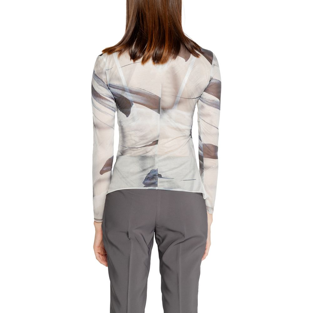 Rinascimento Gray Polyester Long Sleeve T-Shirt