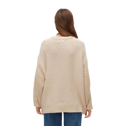 Vero Moda Beige Cotton Sweatshirt