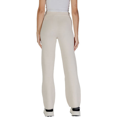 Vero Moda Cream Viscose Casual Pants