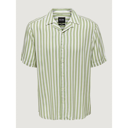 Only & Sons Green Viscose Shortsleeve