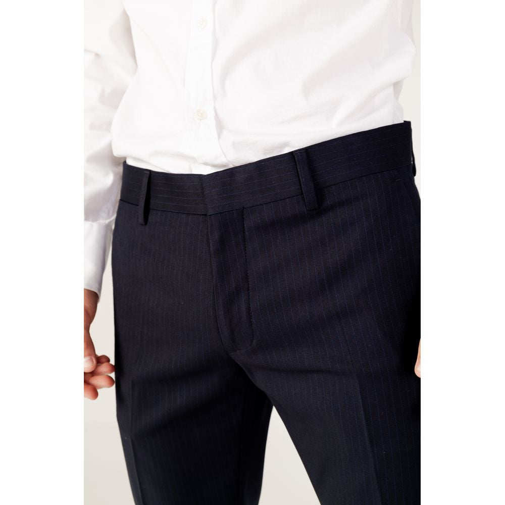 Antony Morato Blue Polyester Dress Pants
