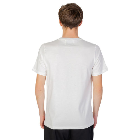 Underclub white cotton t-shirt for men, autumn/winter collection, 100% cotton, rear view