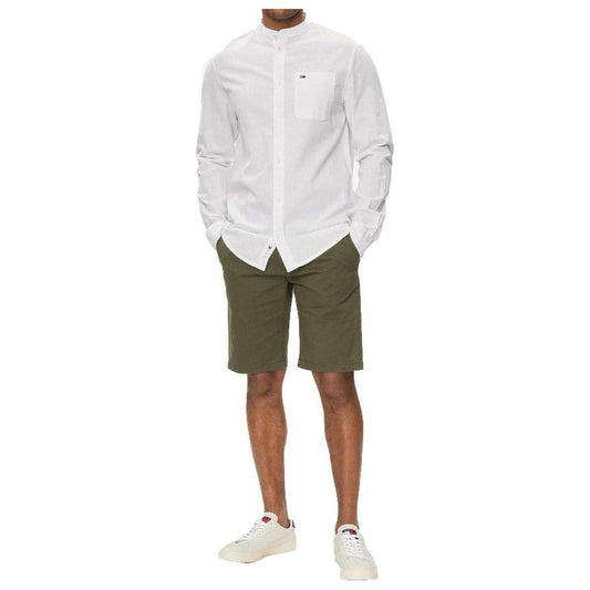 Tommy Hilfiger Jeans Green Organic Cotton Short Tommy Hilfiger Jeans Light Gray