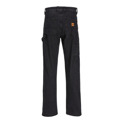 Jack Jones Black Cotton Relaxed Fit Jeans