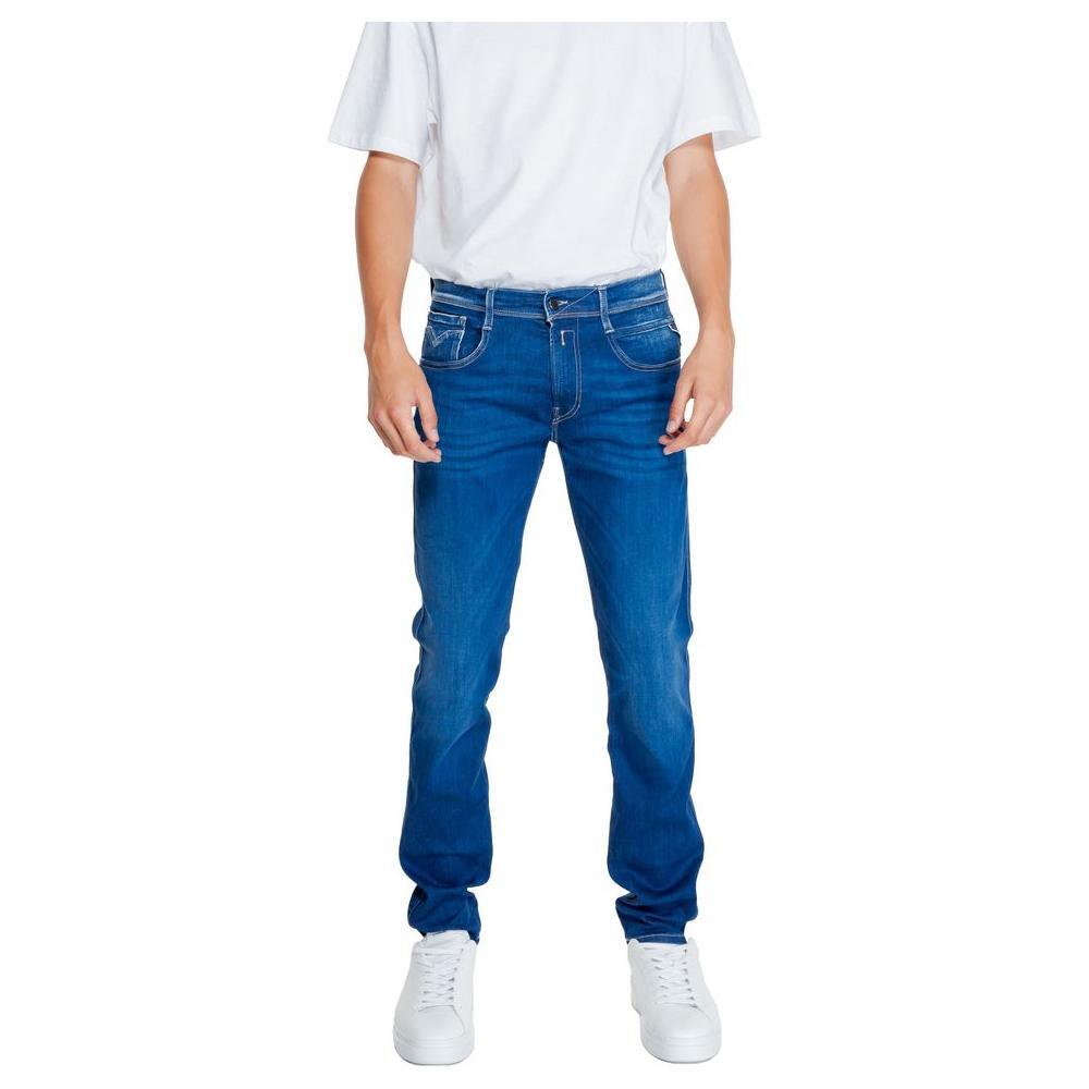 Replay Blue Cotton Relaxed Fit Jean RE-14826000237-W36 | L34