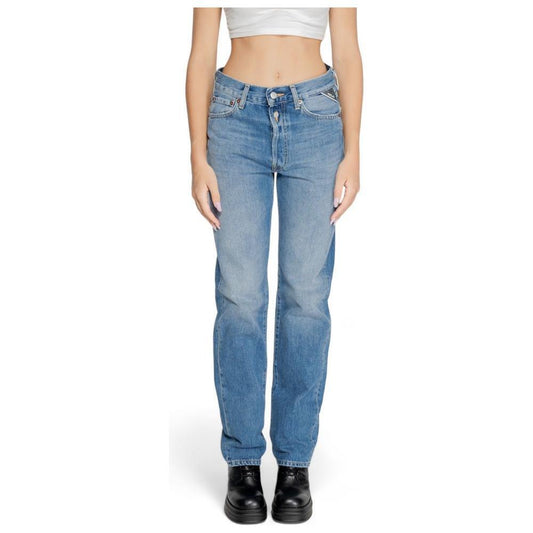 Replay Blue Cotton Mom Jean RE-14826600176-W26 | L32
