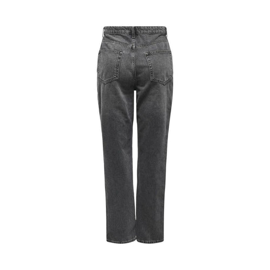 Only Gray Cotton Mom Jean ON-14844300138-W27 | L32