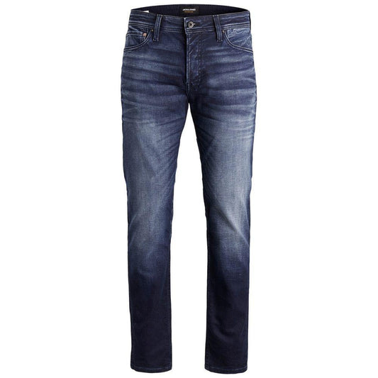Jack Jones Blue Cotton Relaxed Fit Jean JA-6328101781-W30 | L34