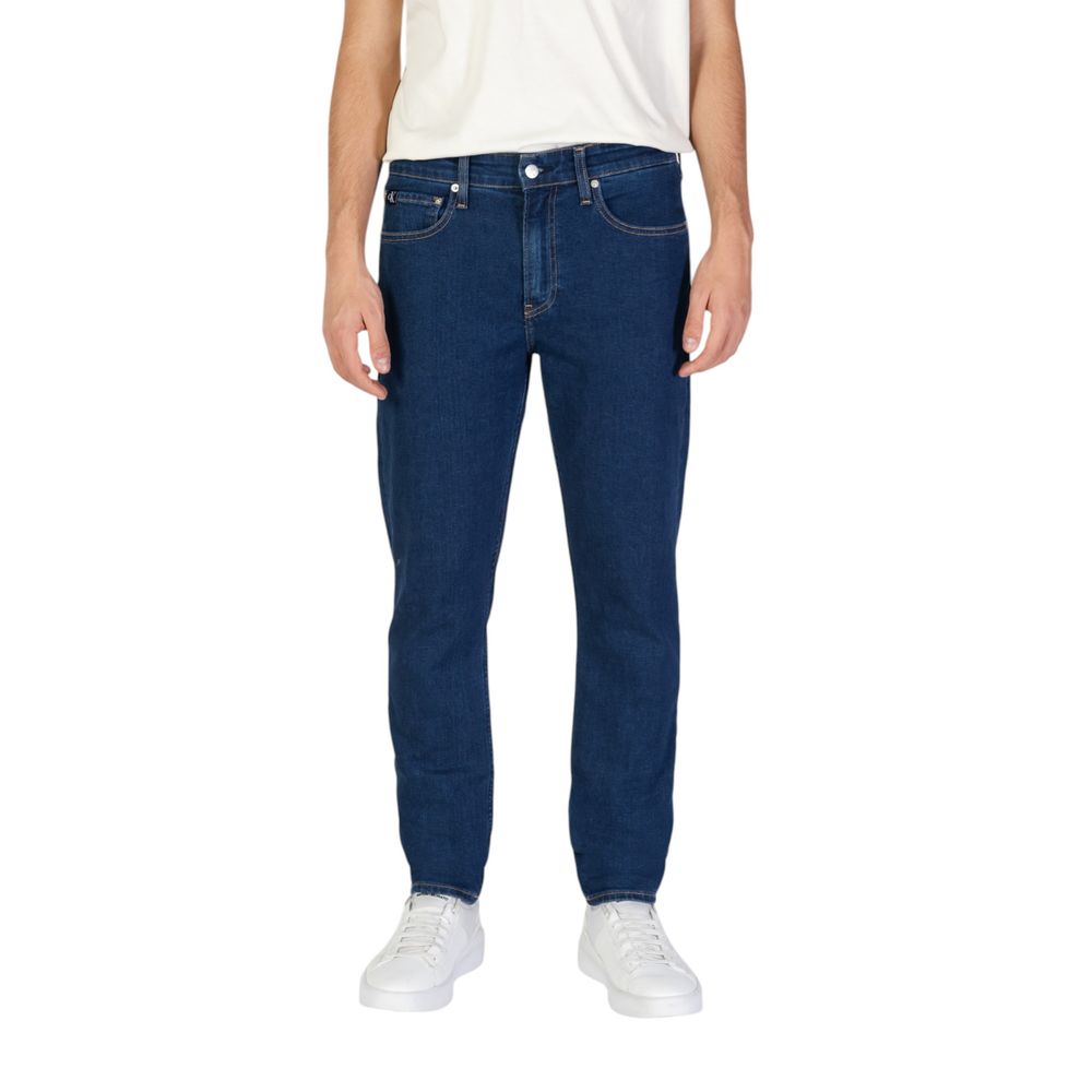 Calvin Klein Jeans Blue Cotton Slim Fit Jeans