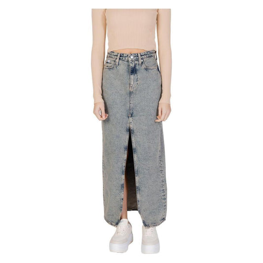 Calvin Klein Jeans Blue Cotton Skirt CA-13198200176-W27