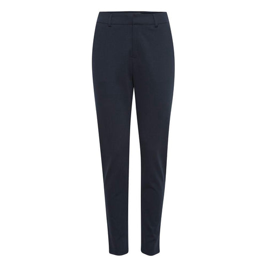 ICHI Blue Recycled Polyester Pant IC-13339700010-IT40|S