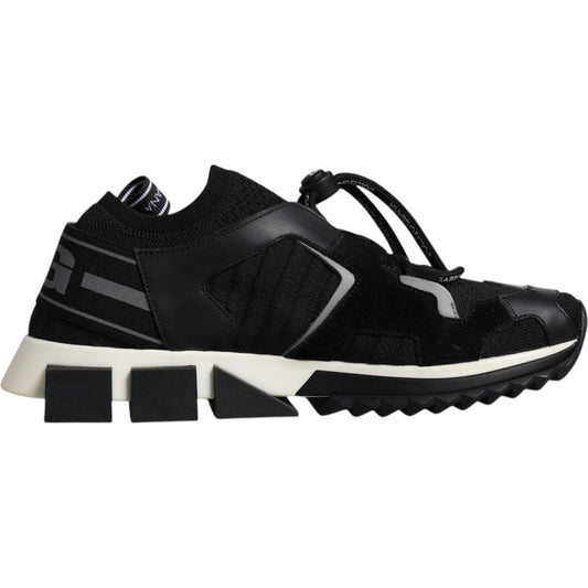 Dolce & Gabbana Black White Logo Sorrento Mens Sneakers Shoes MV6490-39