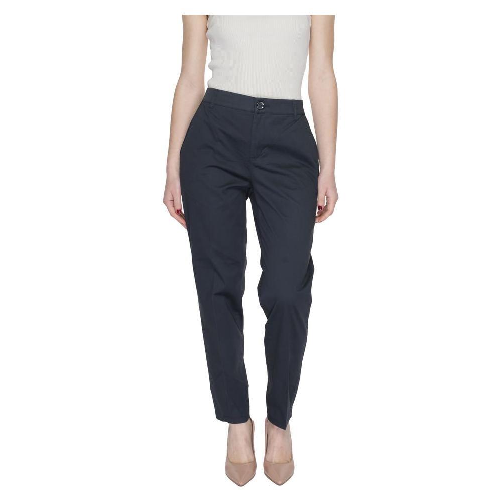 Street One Gray Cotton Pant ST-14200900153-W44 | L28