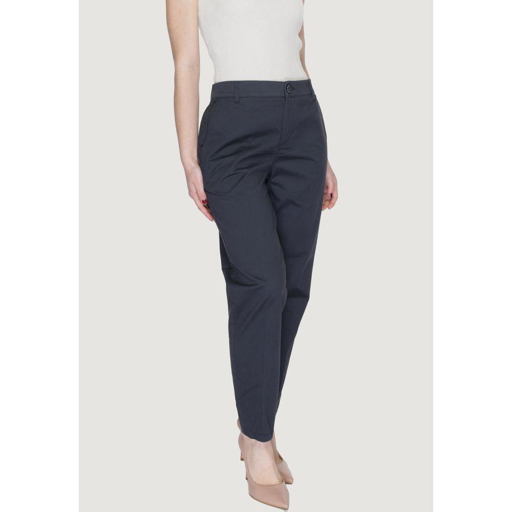 Street One Gray Cotton Pant ST-14200900153-W44 | L28
