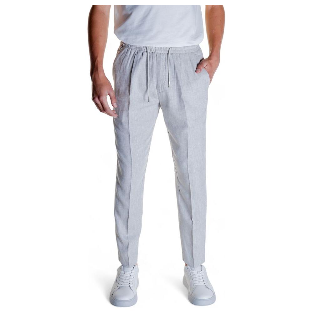 Antony Morato Beige Linen Jeans & Pant– PANTALONI UOMO – COLLEZIONE: – COMPOSIZIONE: 54% Lino, 46% Viscosa