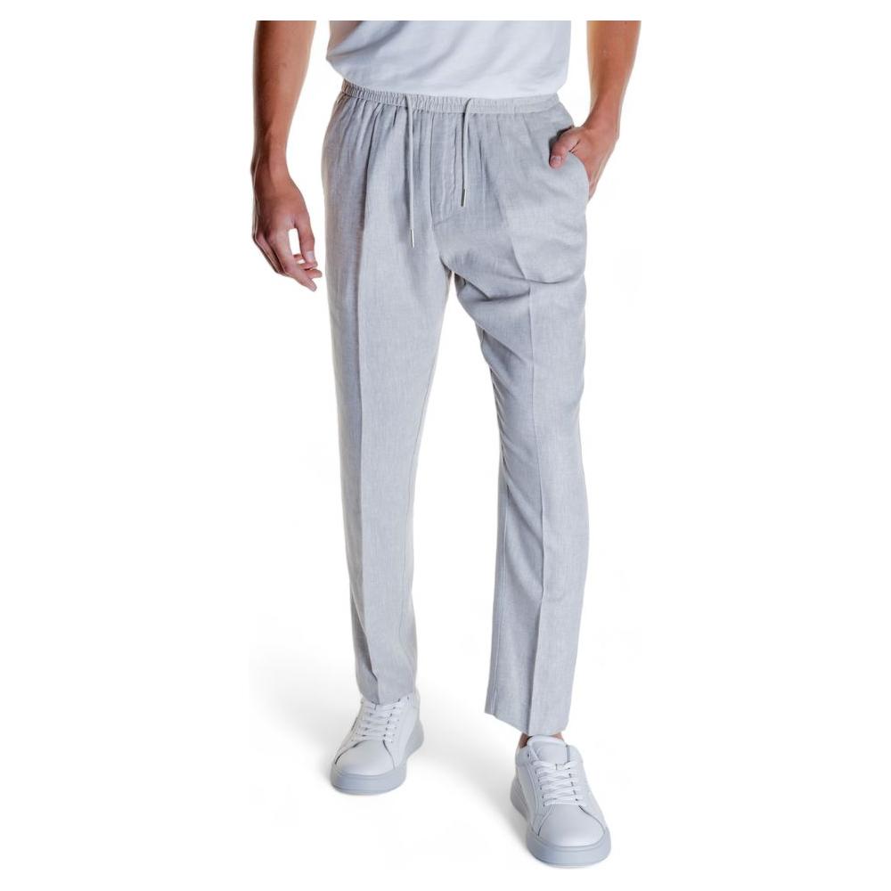 Antony Morato Beige Linen Jeans & Pant– PANTALONI UOMO – COLLEZIONE: – COMPOSIZIONE: 54% Lino, 46% Viscosa