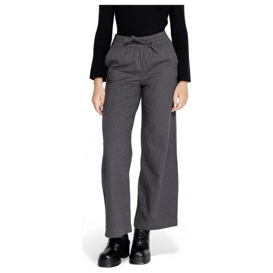 Jacqueline De Yong Gray Cotton Pant JA-14835300153-M/32