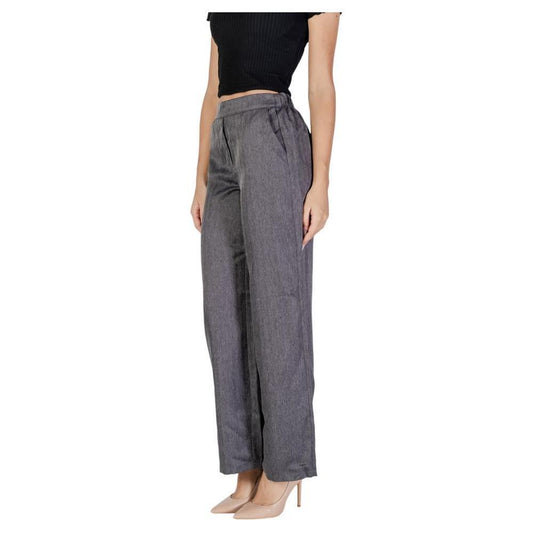 Jacqueline De Yong Gray Polyester Pant JA-14837800136-XS/32