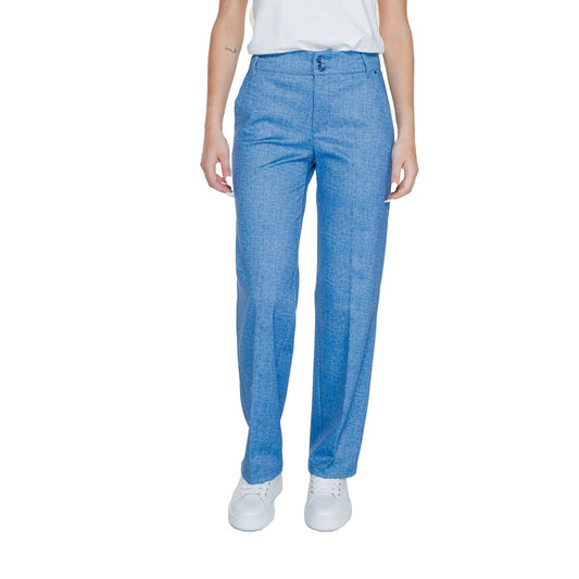 Street One Blue Polyester Pant