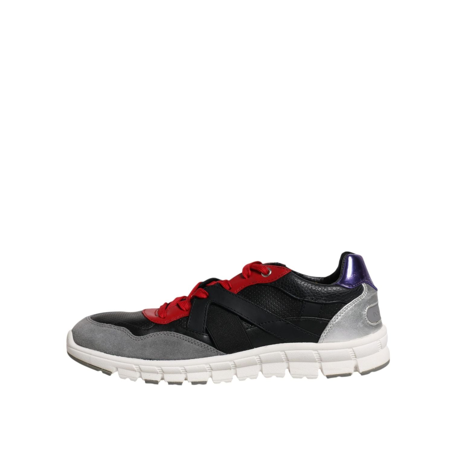 Dolce & Gabbana Multicolor Leather Suede Low Top Sneakers Shoes