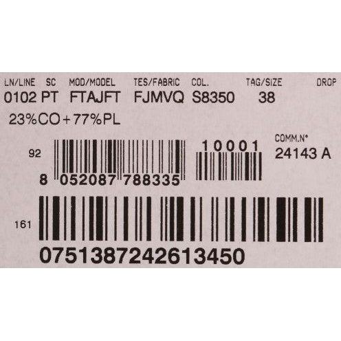 优雅花卉锦缎长裤