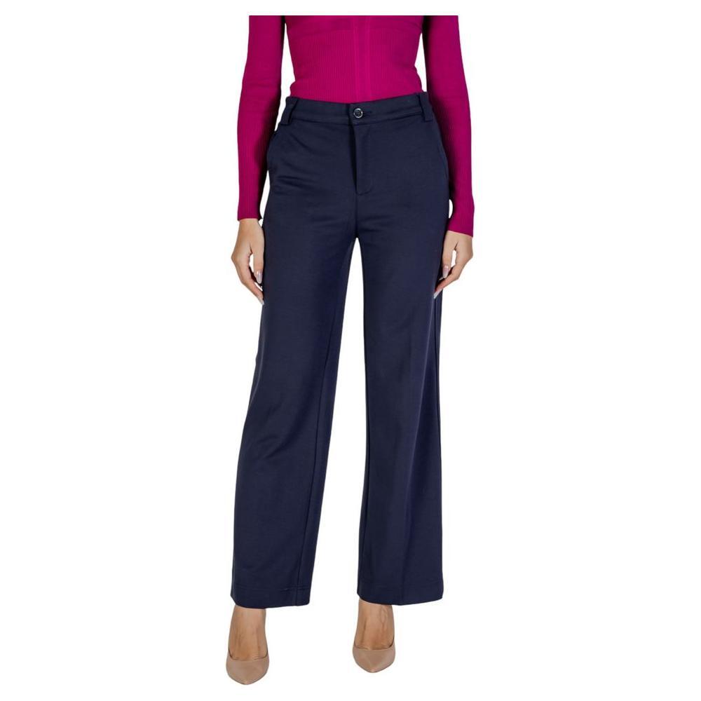 Street One Blue Viscose Pant ST-15622400010-W44 | L30
