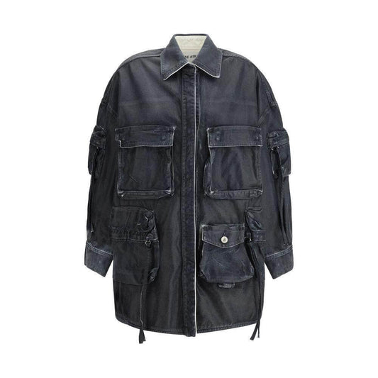 The Attico Fern Denim Jacket TH-250WCB00048DDD100AA184-IT38 | S
