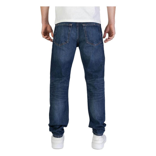 Hugo Boss Blue Cotton Jeans & Pant Hugo Boss Dark Slate Gray