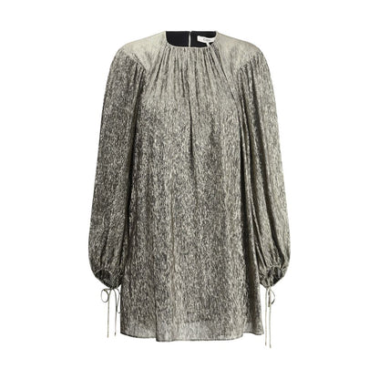 Chloé Gold Silk Cocktail Dress