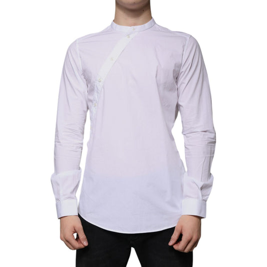 Dolce & Gabbana White Cotton Slim Fit MARTINI Dress Shirt TSH86502-39