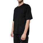 Dolce & Gabbana Black Cotton Crew Neck Short Sleeves T-shirt TSH87324-52