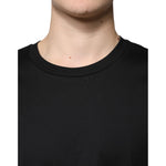 Dolce & Gabbana Black Cotton Crew Neck Short Sleeves T-shirt TSH87324-52