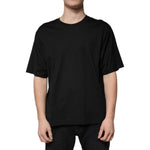 Dolce & Gabbana Black Cotton Crew Neck Short Sleeves T-shirt TSH87324-52