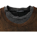 Dolce & Gabbana Brown Cotton Crew Neck Sleeveless T-shirt TSH87327-52