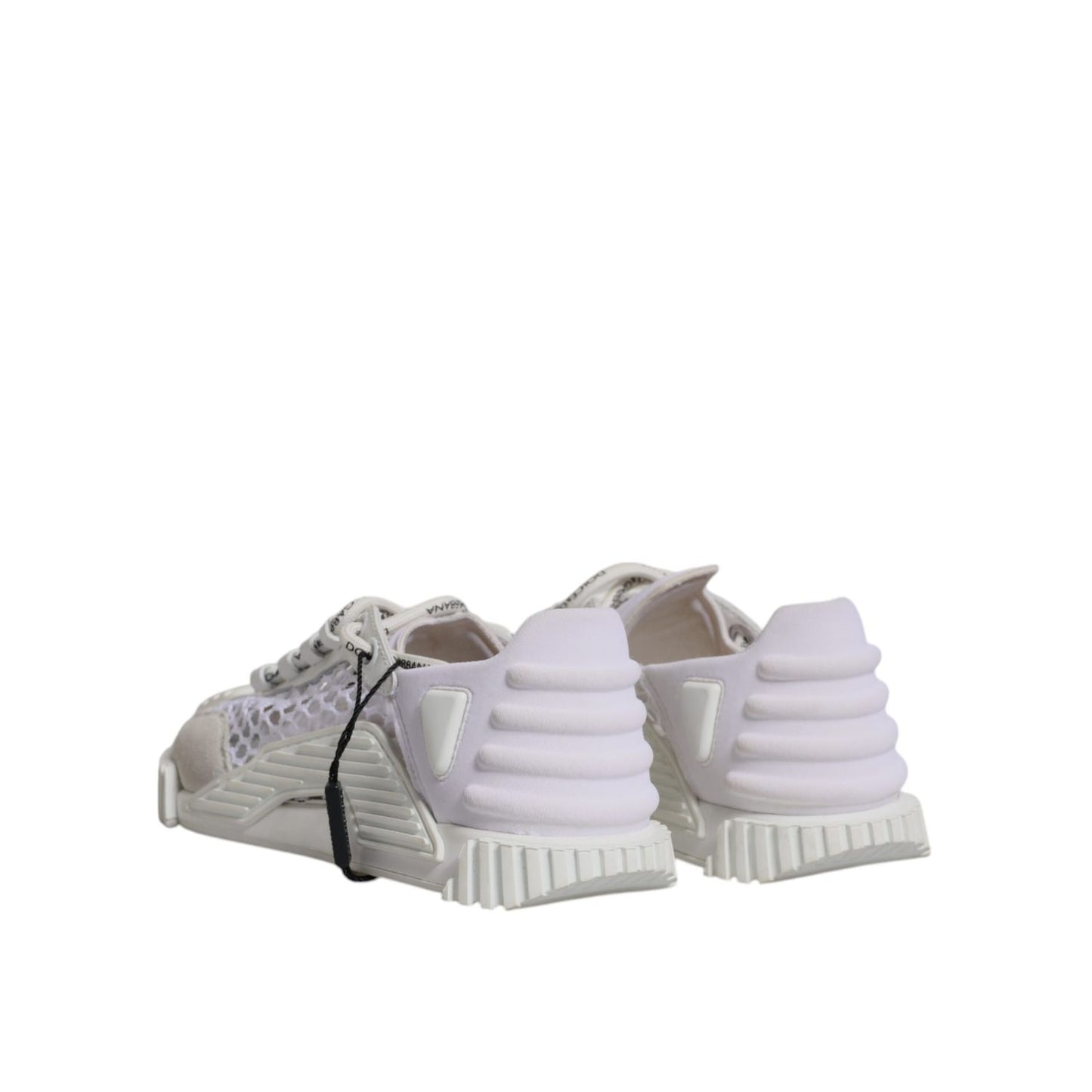 Dolce & Gabbana White Mesh NS1 Low Top Sports Sneaker Shoes