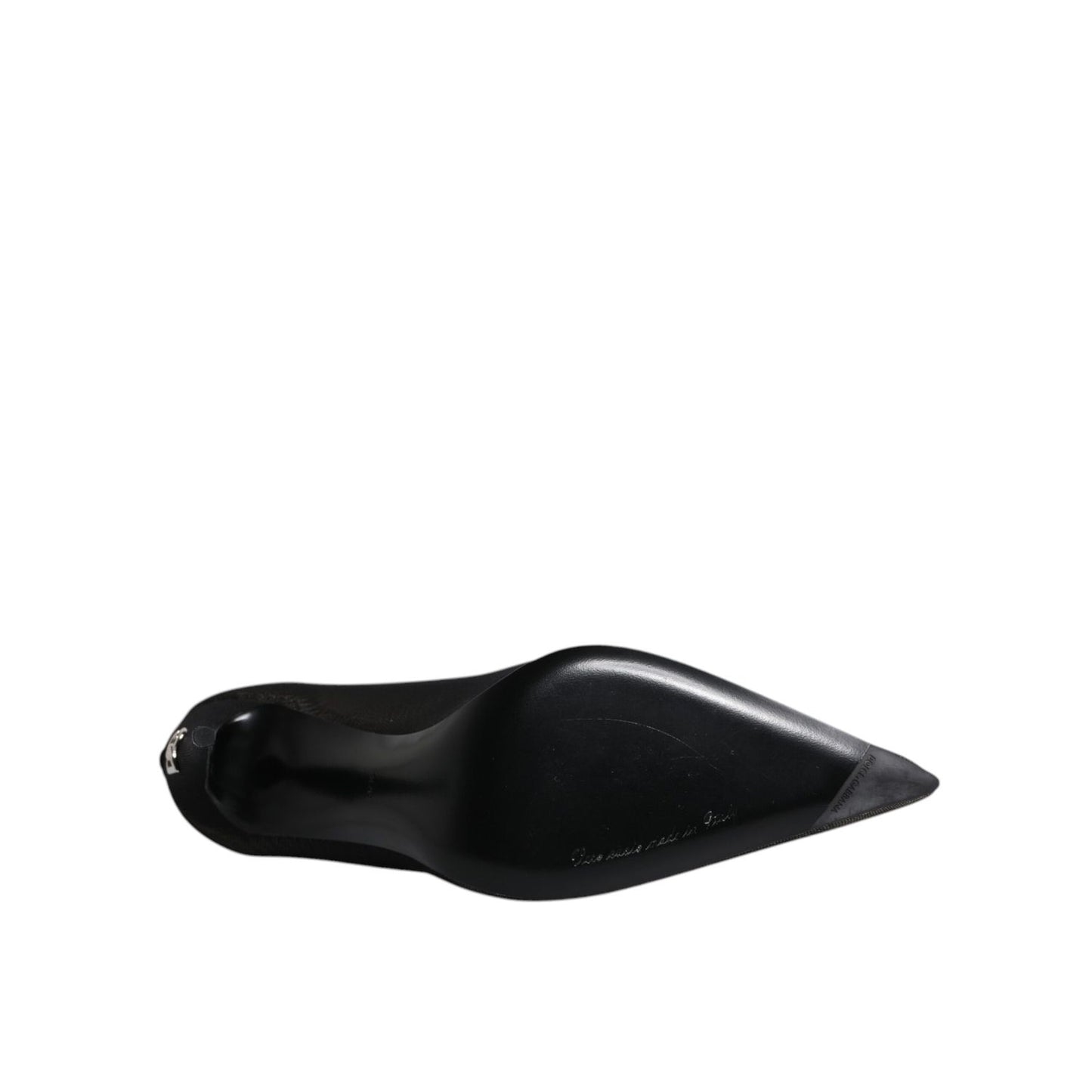 Dolce & Gabbana Black Viscose Mesh Sock Style Boots Shoes