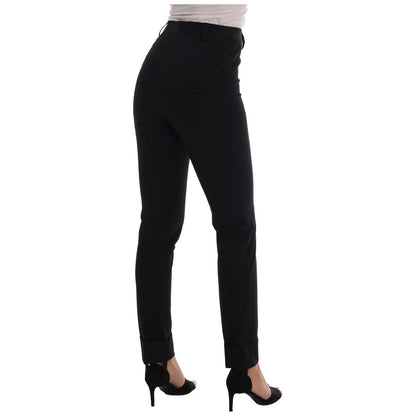 Ermanno Scervino Black Stretch Leggings Pants Jeans & Pants