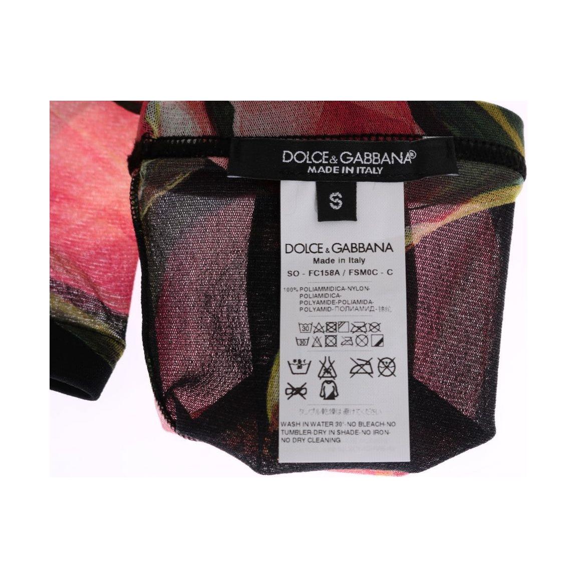 花卉尼龙弹力长筒袜