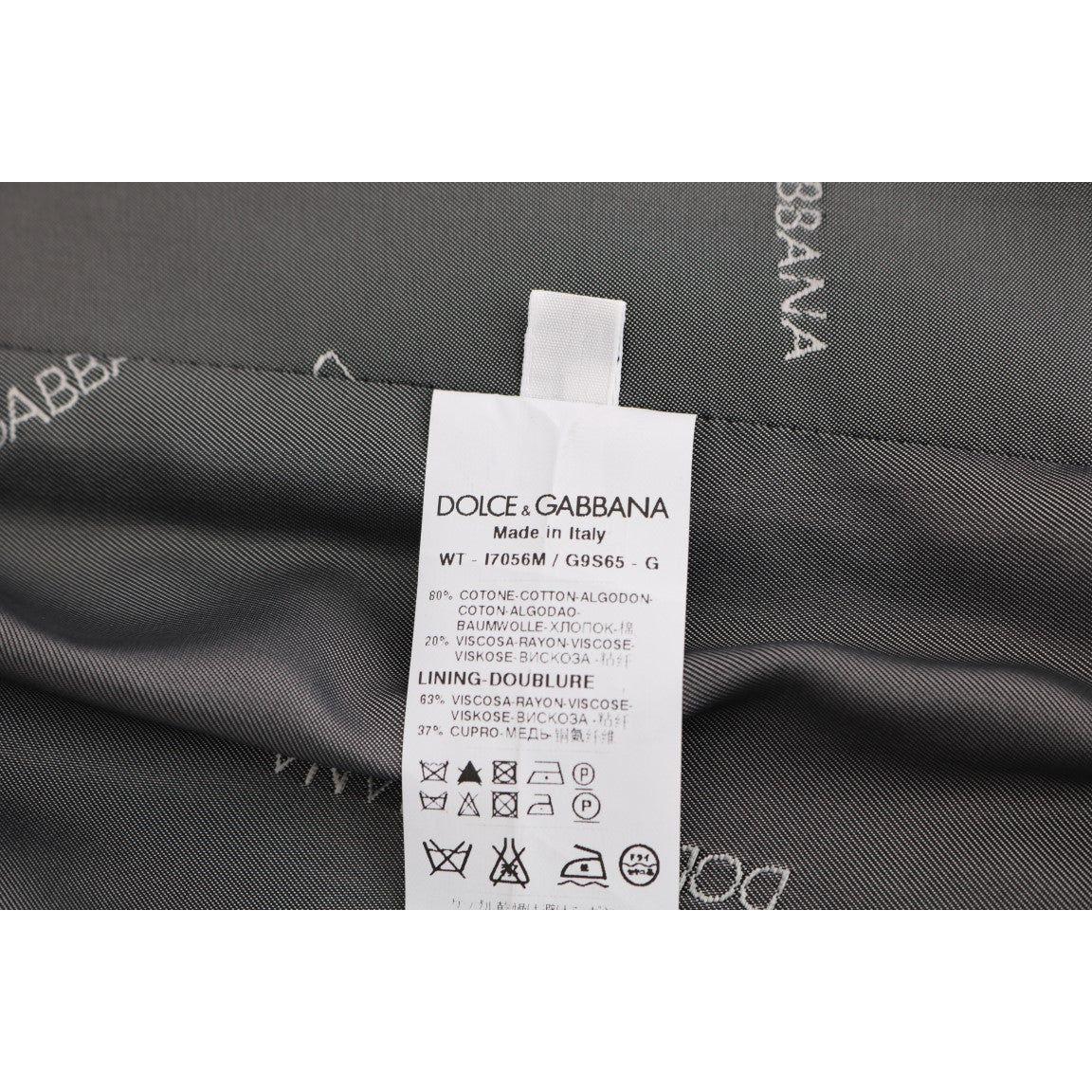 Dolce & Gabbana Gray STAFF Cotton Rayon Vest SIG60317-2