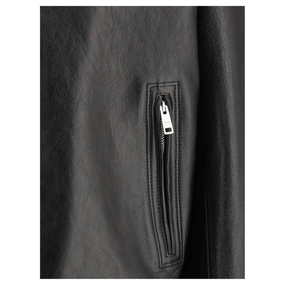 Prada Biker leather Jacket PR-58A207SOOO11KDF0002-IT40 | M