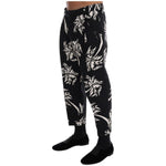 Dolce & Gabbana Elegant Tree Print Ankle Trousers Jeans & Pants Dolce & Gabbana Gray
